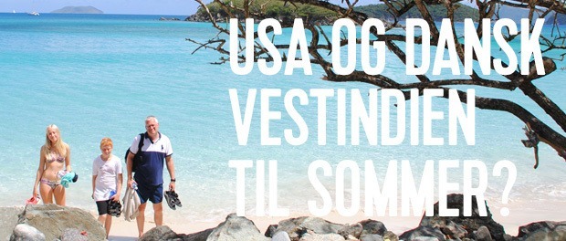 flot caribisk strand på dansk vestindien