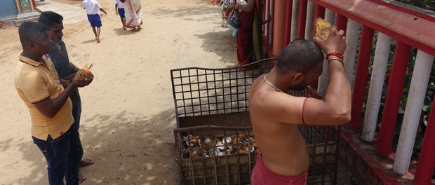 offring som vi ikke helt forstår ved templet i trincomalee