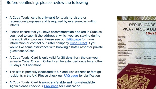visum guide cuba