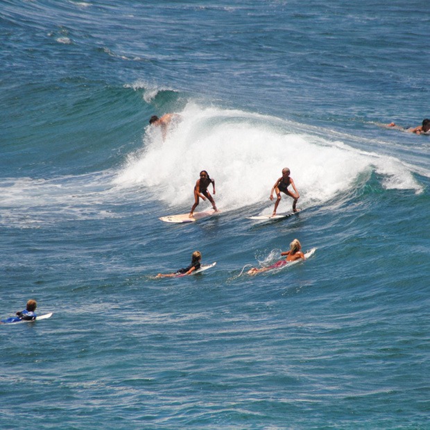 surfing på hawaii