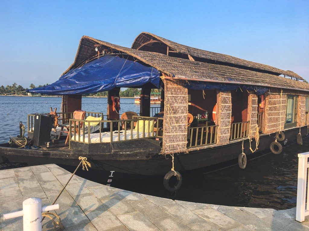 husbåd på backwaters i alleppey