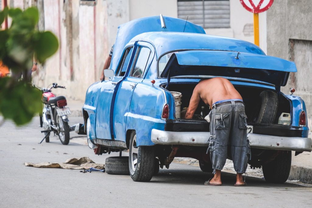 cuba cienfuegos american car