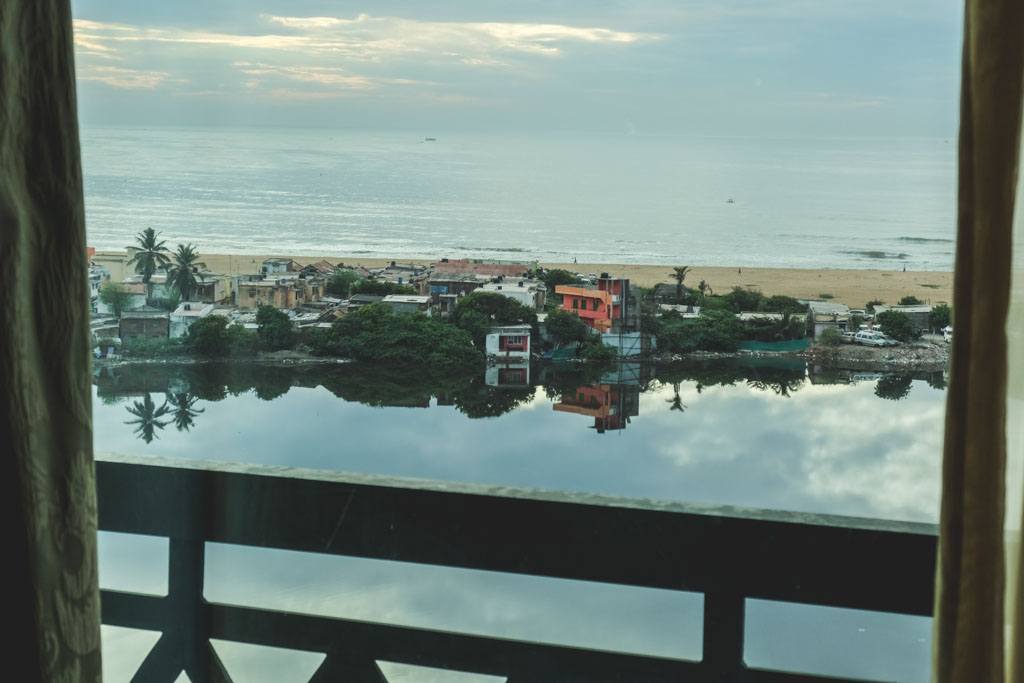 udsigten fra værelset på leela palace i chennai