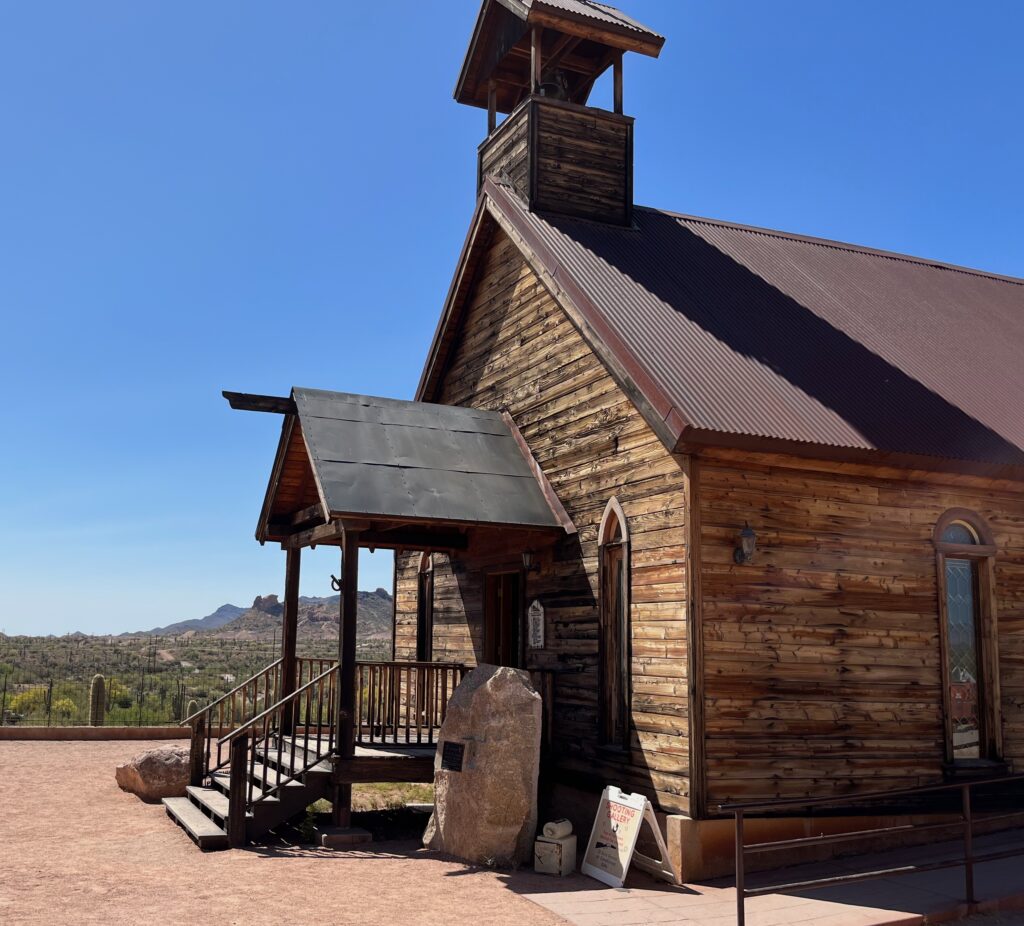 Kirken i Goldfield Ghost Town