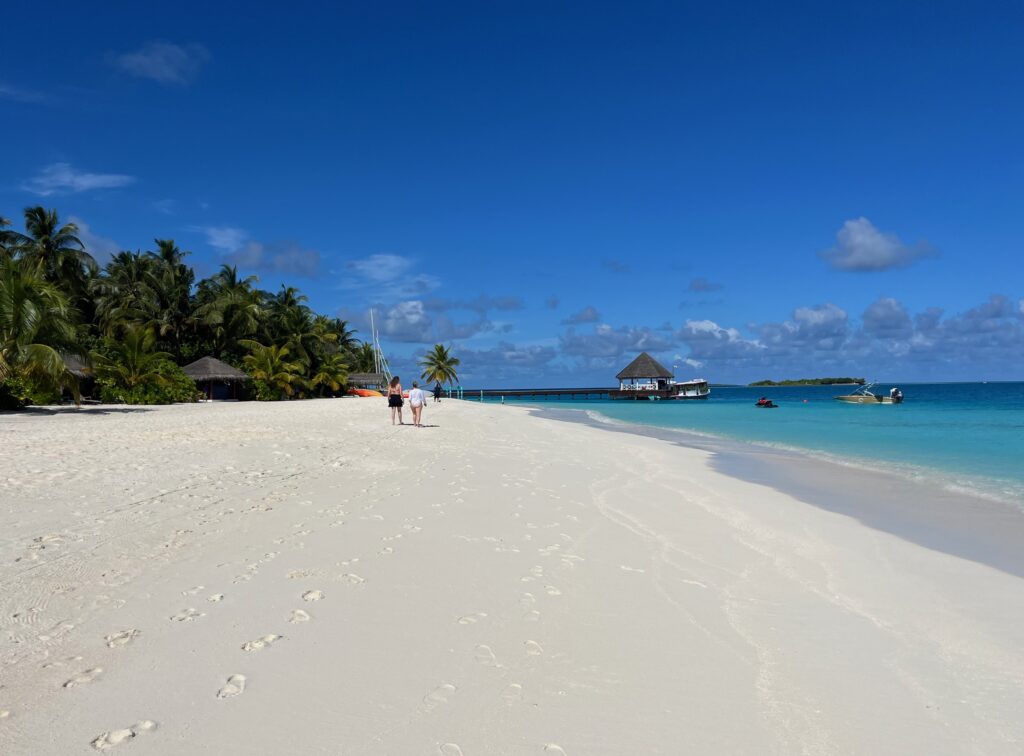 Paradis strand på Sun Siyam Vilu Reef